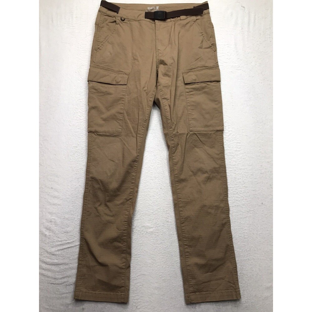 ROARK Campover Cargo Pants Men 30x30 Camel Tan Rip Stop Stretch Hiking Chino